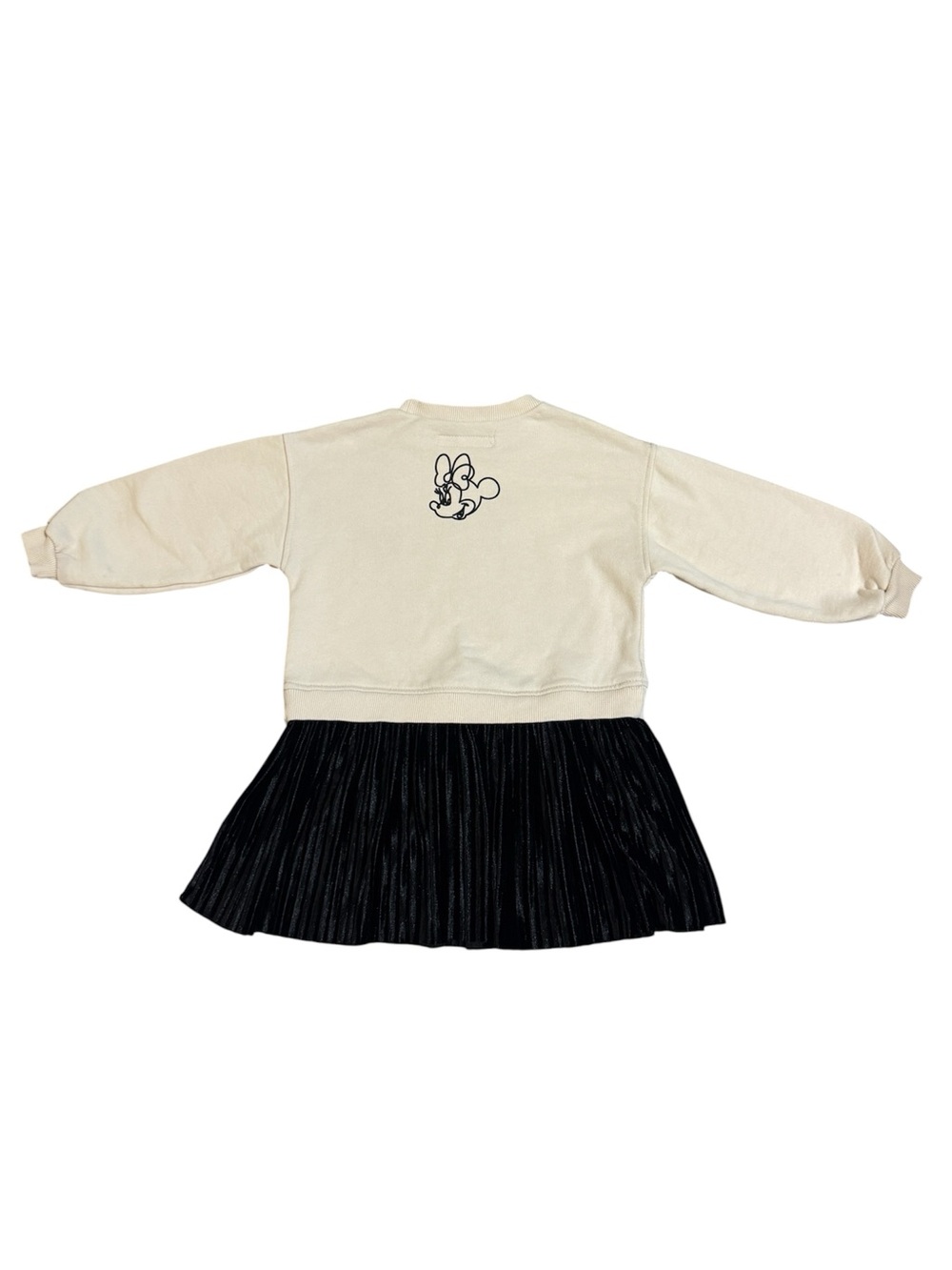 Zara Sweatshirt Dress with Black Graphic Detail - Picture 4 of 4